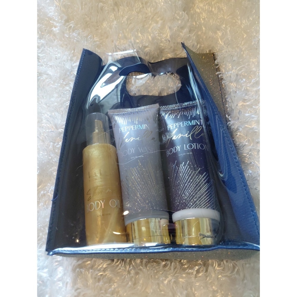 Nicole Miller New York Spa Collection Peppermint Vanilla Body Wash, Lotion & Oil